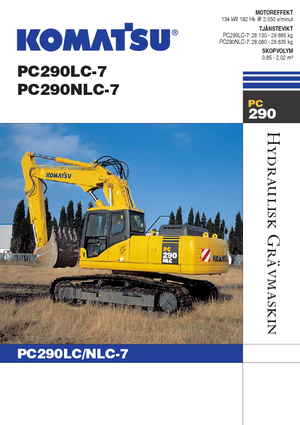 Гусеничні екскаватори Komatsu PC290LC-7