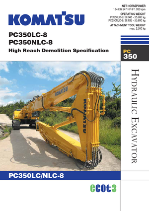 Гусеничні екскаватори Komatsu PC350NLC-8