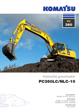 Гусеничні екскаватори Komatsu PC360LC-10