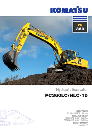 Гусеничні екскаватори Komatsu PC360LC-10