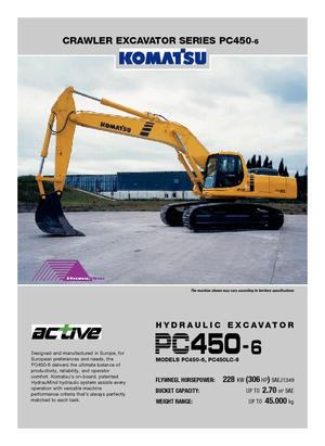Гусеничні екскаватори Komatsu PC450LC-6