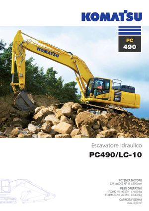 Гусеничні екскаватори Komatsu PC490LC-10