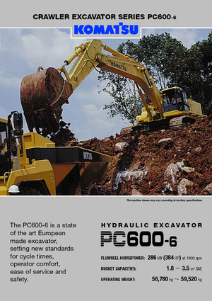 Гусеничні екскаватори Komatsu PC600-6