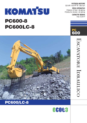 Гусеничні екскаватори Komatsu PC600-8