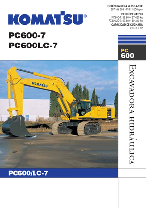 Гусеничні екскаватори Komatsu PC600LC-7