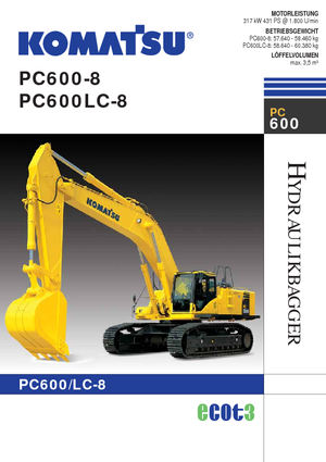 Гусеничні екскаватори Komatsu PC600LC-8/PC 600-8