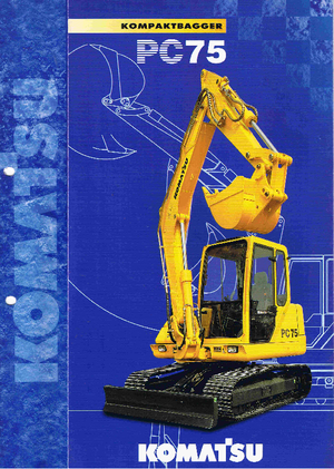 Гусеничні екскаватори Komatsu PC75-1