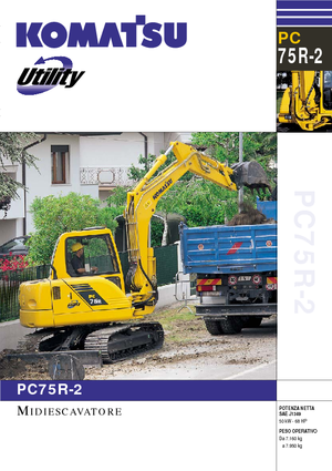 Гусеничні екскаватори Komatsu PC75R-2