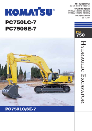 Гусеничні екскаватори Komatsu PC750LC-7
