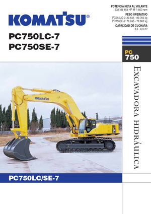Гусеничні екскаватори Komatsu PC750LC-7