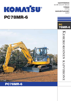Гусеничні екскаватори Komatsu PC78MR-6