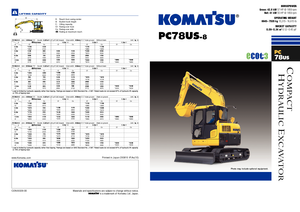 Гусеничні екскаватори Komatsu PC78US-8