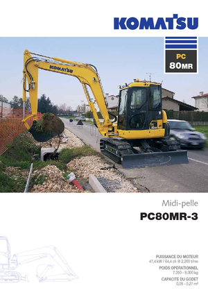 Гусеничні екскаватори Komatsu PC80MR-3