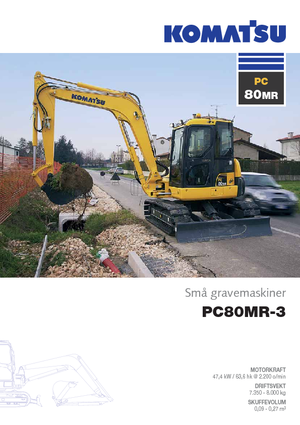 Гусеничні екскаватори Komatsu PC80MR-3