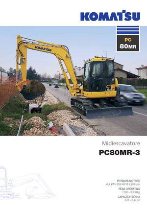Гусеничні екскаватори Komatsu PC80MR-3
