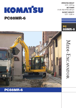 Гусеничні екскаватори Komatsu PC88MR-6
