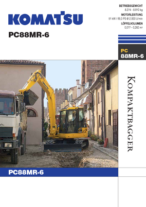 Гусеничні екскаватори Komatsu PC88MR-6