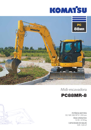 Гусеничні екскаватори Komatsu PC88MR-8