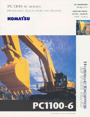 Гусеничні екскаватори Komatsu PC1100-6