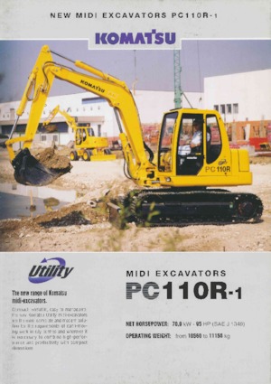 Гусеничні екскаватори Komatsu PC110R-1