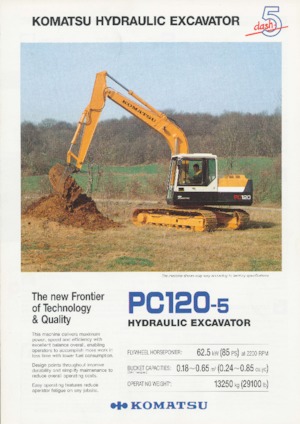 Гусеничні екскаватори Komatsu PC120-5