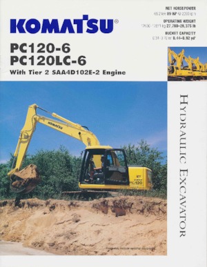 Гусеничні екскаватори Komatsu PC120-6