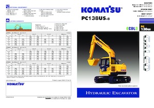 Гусеничні екскаватори Komatsu PC138US-8