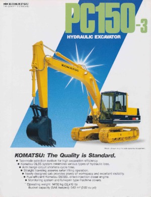 Гусеничні екскаватори Komatsu PC150-3