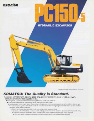 Гусеничні екскаватори Komatsu PC150-5
