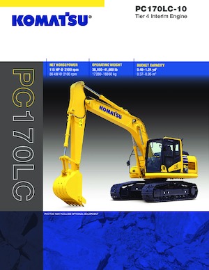 Гусеничні екскаватори Komatsu PC170LC-10