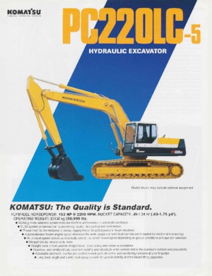 Гусеничні екскаватори Komatsu PC220-5