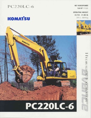 Гусеничні екскаватори Komatsu PC220LC-6