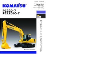 Гусеничні екскаватори Komatsu PC220LC-7