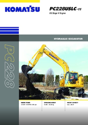 Гусеничні екскаватори Komatsu PC228USLC-11E0