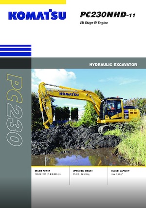 Гусеничні екскаватори Komatsu PC230NHD-11E0