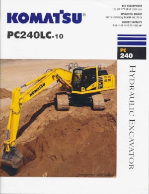 Гусеничні екскаватори Komatsu PC240LC-10