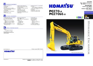 Гусеничні екскаватори Komatsu PC270-8