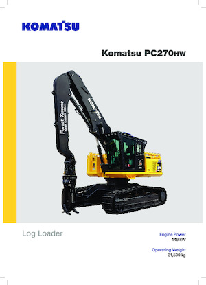 Гусеничні екскаватори Komatsu PC270HW