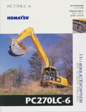 Гусеничні екскаватори Komatsu PC270LC-6