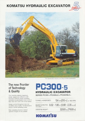 Гусеничні екскаватори Komatsu PC300-5