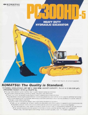 Гусеничні екскаватори Komatsu PC300HD-5