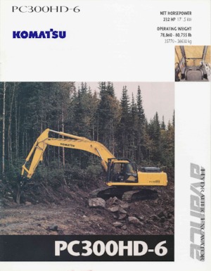 Гусеничні екскаватори Komatsu PC300HD-6