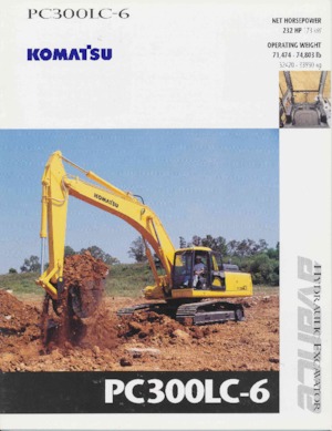Гусеничні екскаватори Komatsu PC300LC-6