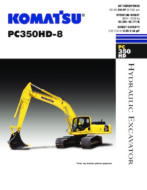 Гусеничні екскаватори Komatsu PC350HD-8