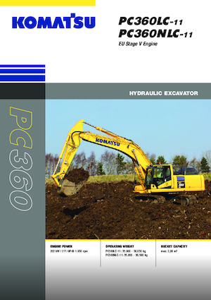 Гусеничні екскаватори Komatsu PC360LC-11E0