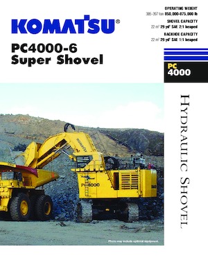 Гусеничні екскаватори Komatsu PC4000-6 