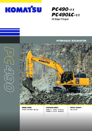 Гусеничні екскаватори Komatsu PC490-11E0