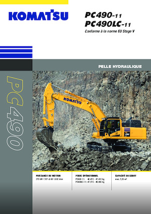 Гусеничні екскаватори Komatsu PC490LC-11E0
