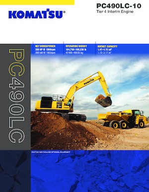 Гусеничні екскаватори Komatsu PC490LC-10