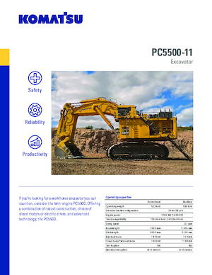 Гусеничні екскаватори Komatsu PC5500-11